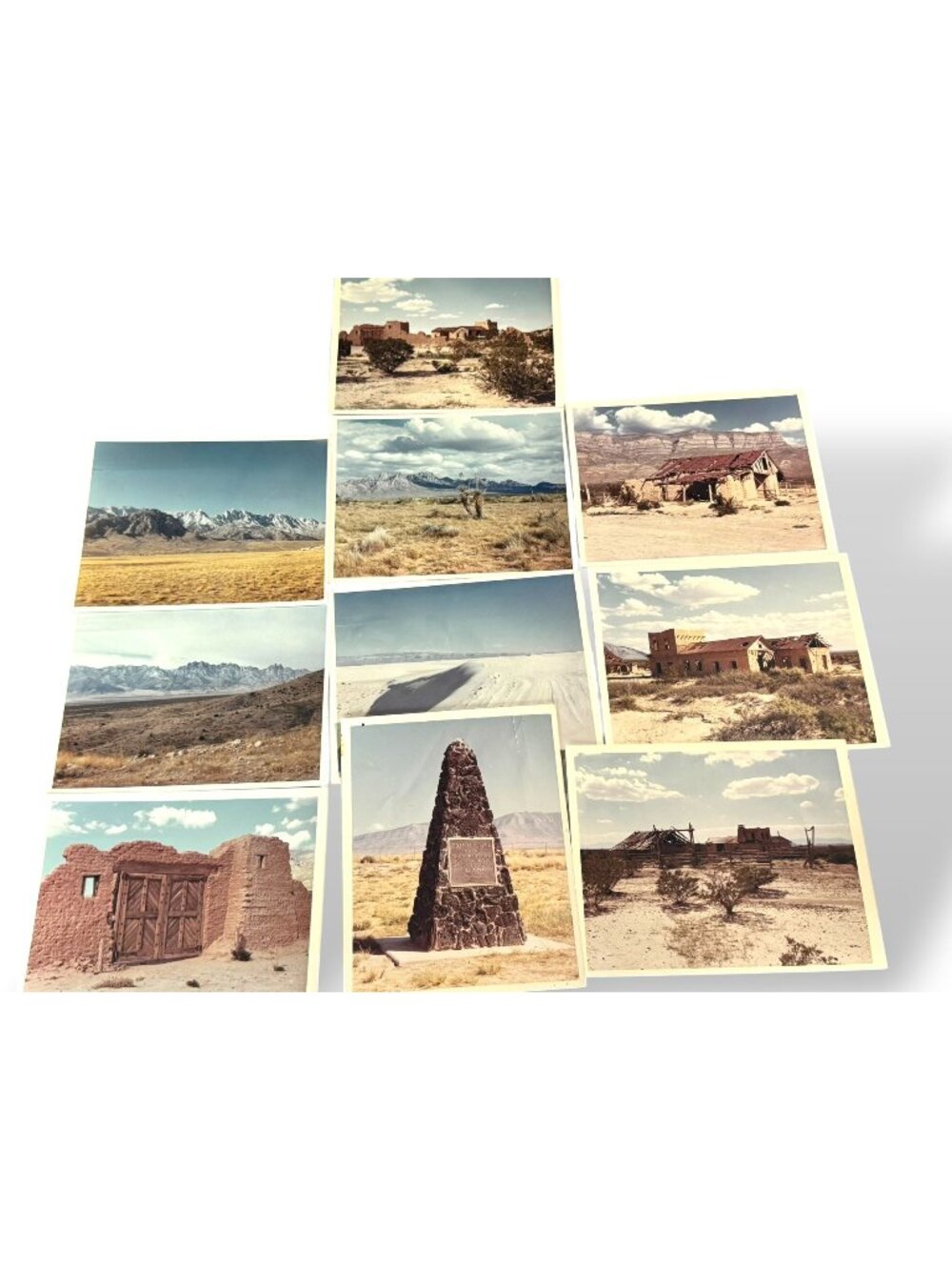 Set Of 10 Vintage 8x10 Photographs Of American Landscapes & Ruins Circa 1960s